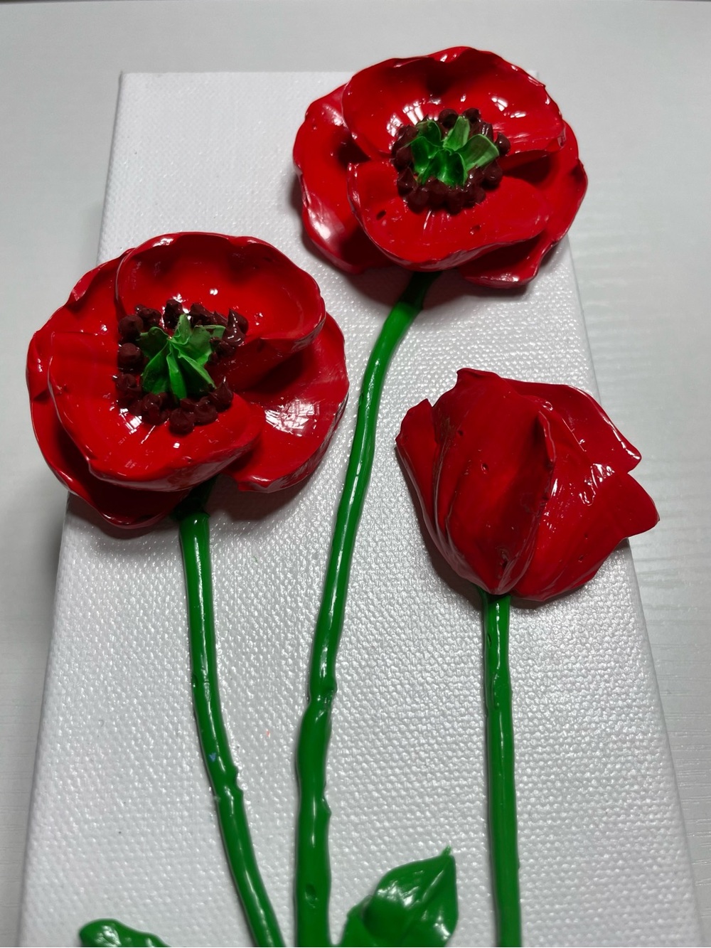 Red Poppy Wall Art - Home Accents